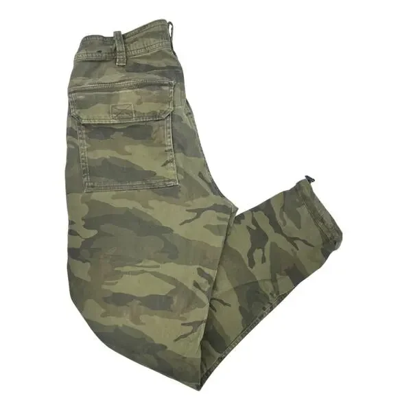 Vintage Abercrombie Fitch 28 X 30 Men's Camo Pants Jogger Ankle